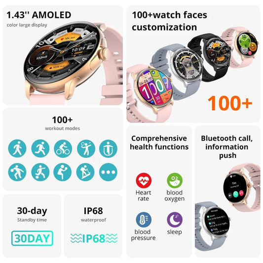 Smartwatch Colmi GL72 - Super AMOLED+