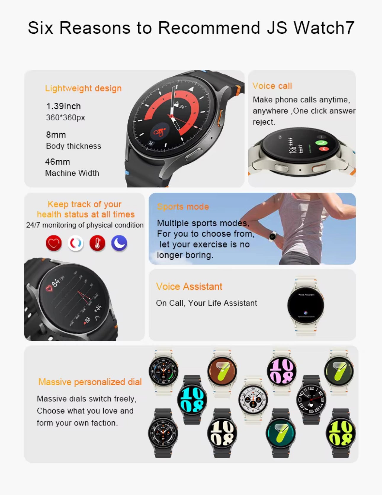 Smartwatch GL7 Lite - 44mm