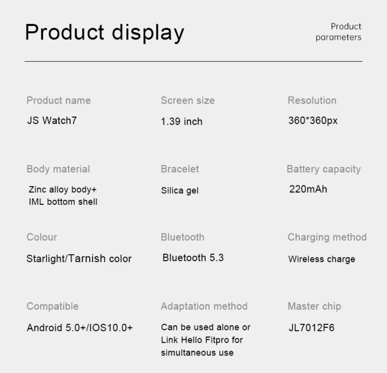 Smartwatch GL7 Lite - 44mm