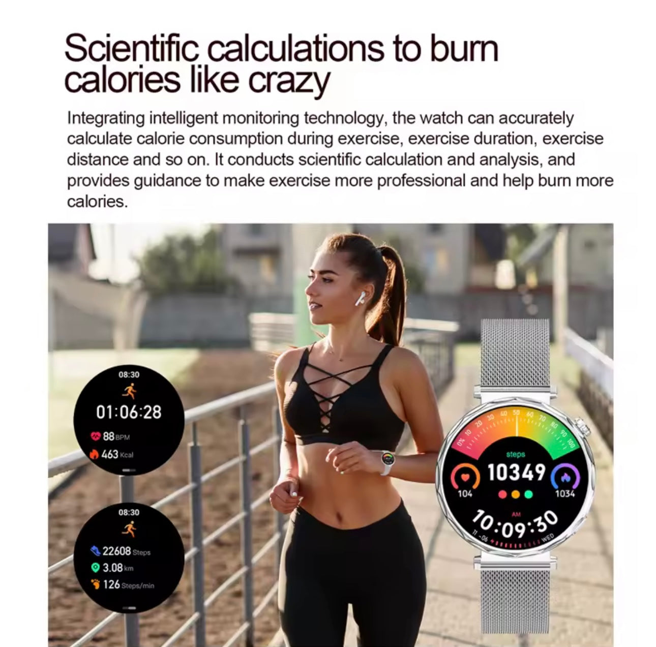 Smartwatch GL200 (Oferta Bracelet em Aço)