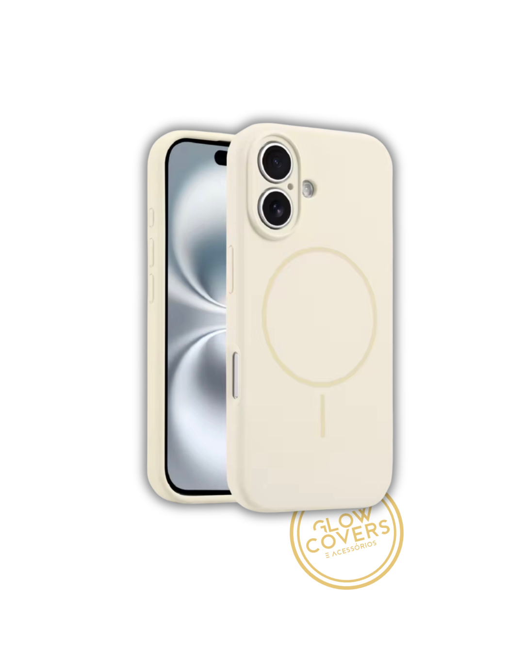 Capa Silicone Premium Super Macio - Beje - Apple
