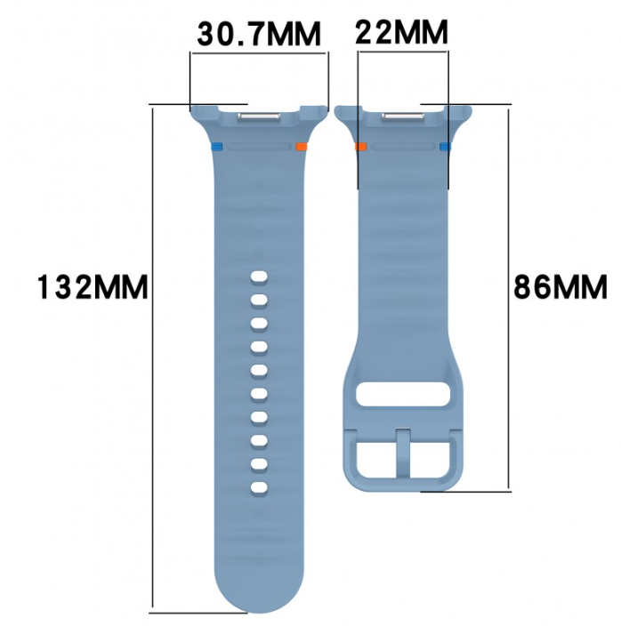 Bracelet Silicone Watch 8 Samsung (40/44/46mm)