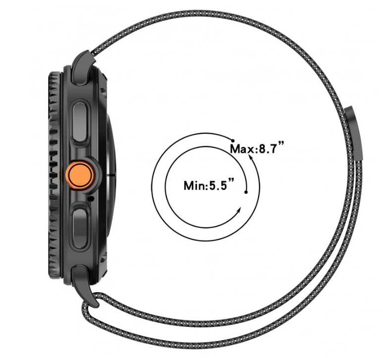 Bracelet Milanese Loop - Aço - Watch 8 Samsung (40/44/46mm)