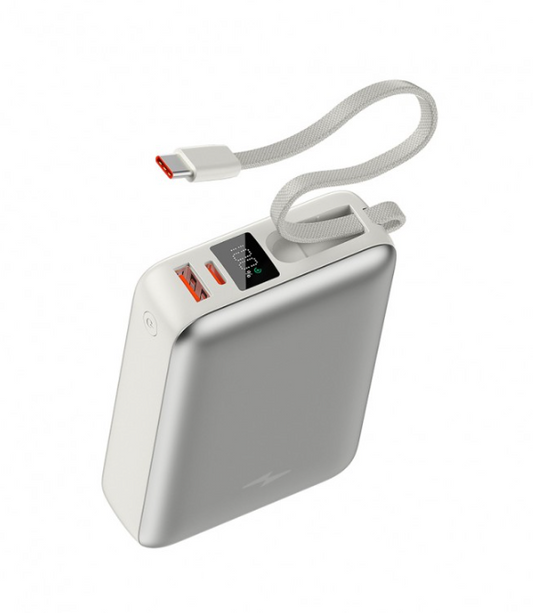 PowerBank MAX - 45W 20000mAh | PD+QC3.0 Ecrã + Cabo USB-C/Lightning