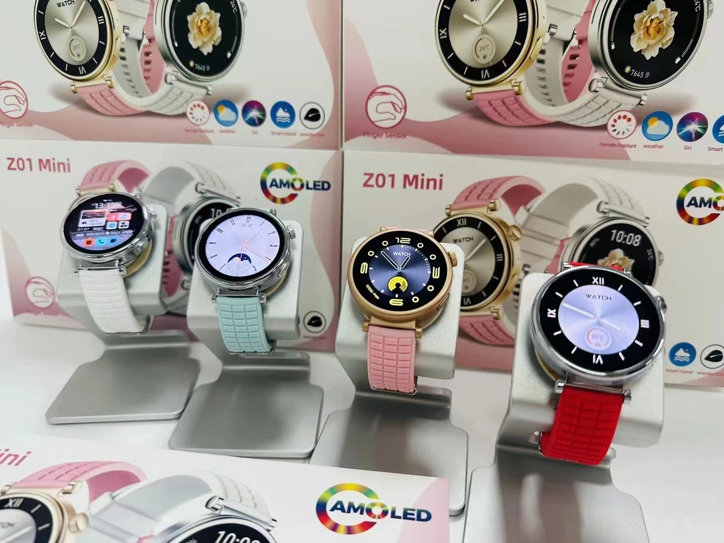 Smartwatch GL01 Mini - AMOLED - 2Bracelets