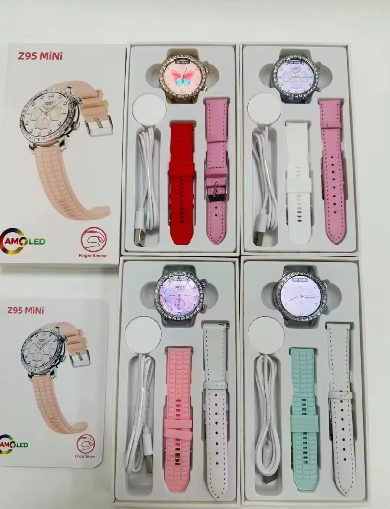 Smartwatch GL95 Mini - AMOLED - 2 Bracelets