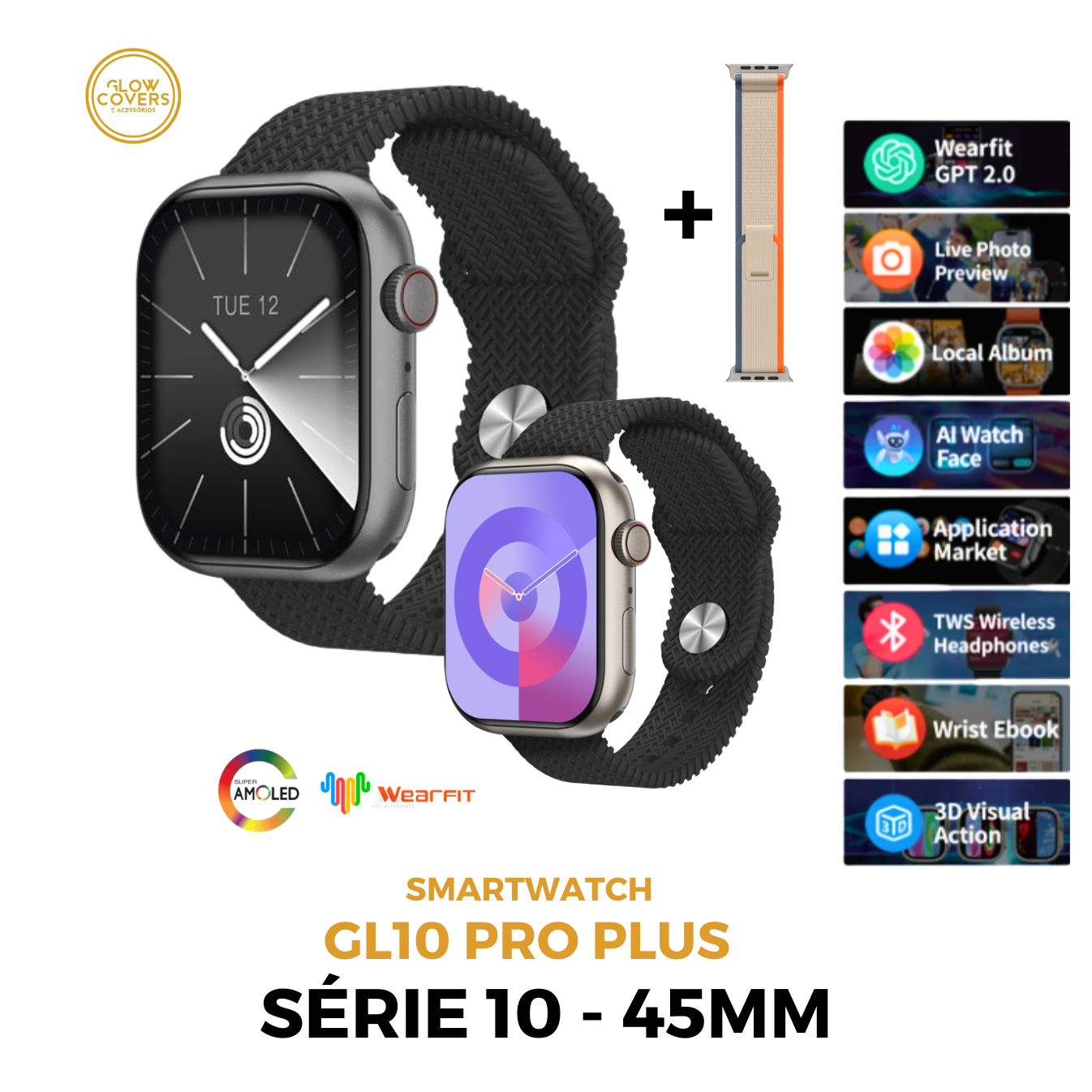 Smartwatch GL10 Pro Plus - 45mm