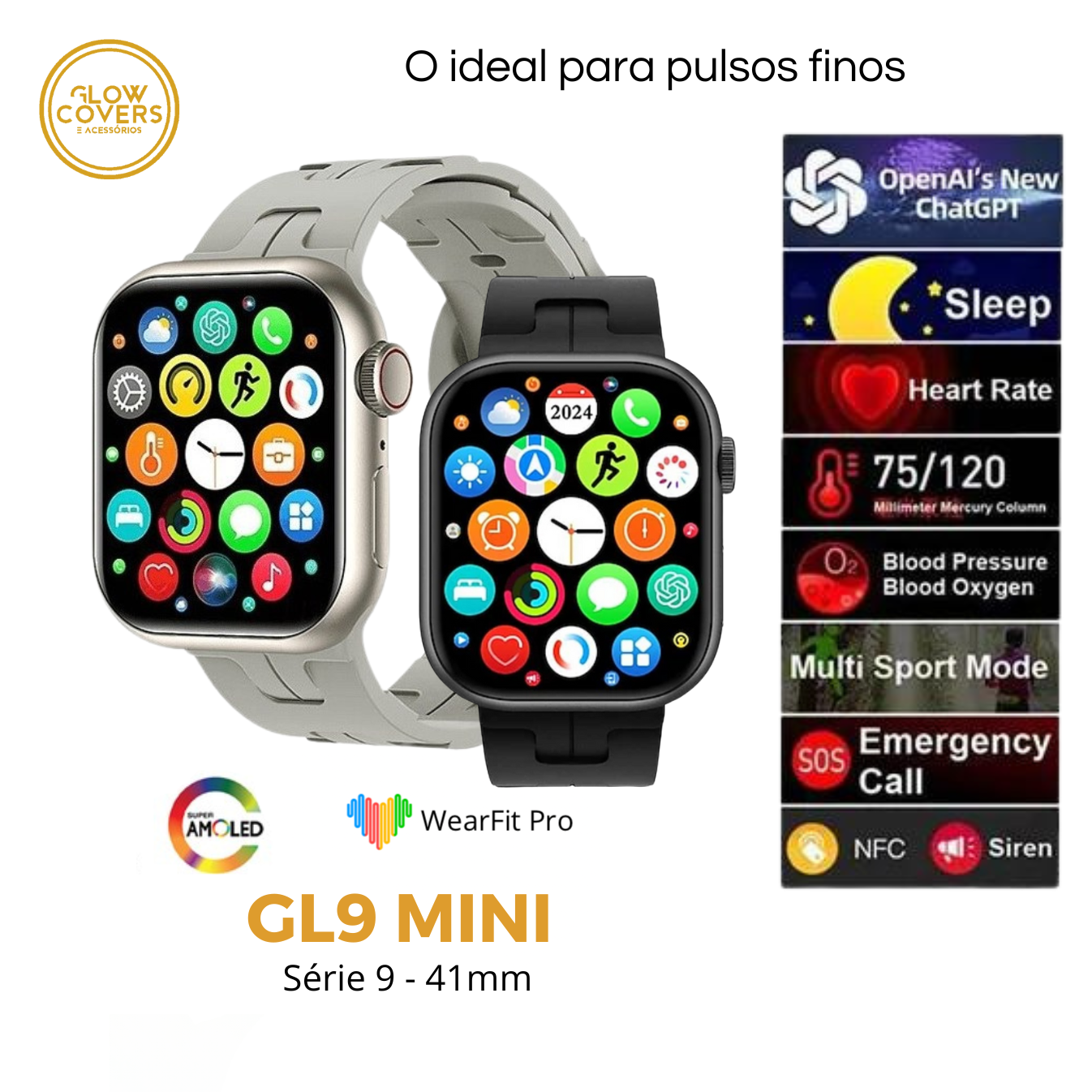 Smartwatch GL9 Mini - 41mm