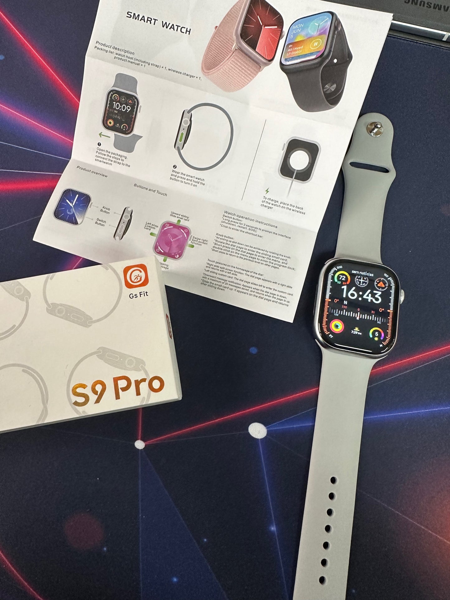 Smartwatch GL9s Pro OLED - 45mm