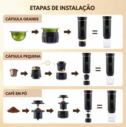 Máquina Café Portátil- 3em1