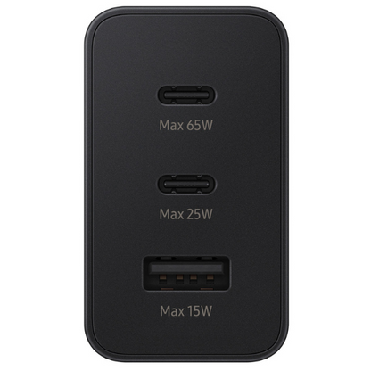 Carregador Triplo - 65W PD (2xUSB-C / 1USB-A)