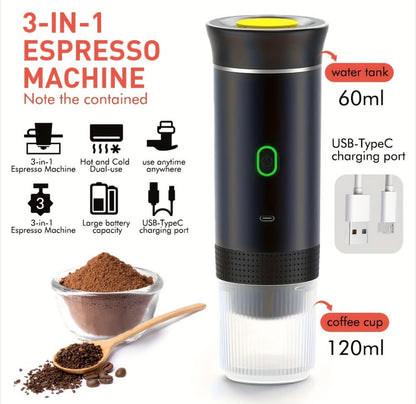Máquina Café Portátil- 3em1