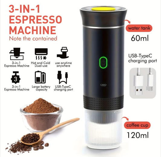Máquina Café Portátil- 3em1
