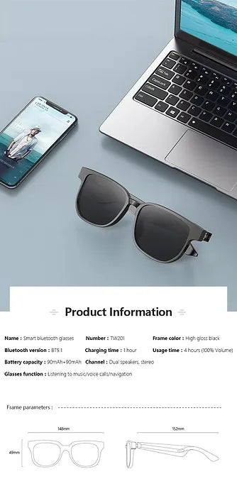 Smart Sun Glasses (Óculos de Sol Inteligentes) GLS-09