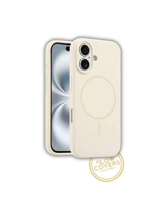 Capa Silicone Premium Super Macio - Beje - Apple