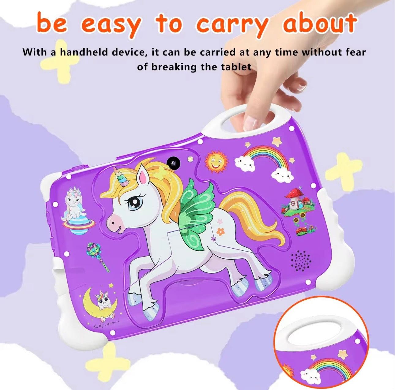 Tablet Criança 7” - GL700 Pro - Unicórnio | 8GB + 256GB