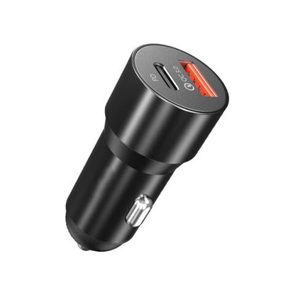Carregador de Isqueiro 12-24v - 38W Super Fast Charge | USB + Type-C