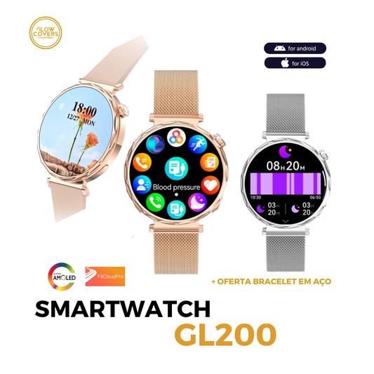 Smartwatch GL200 (Oferta Bracelet em Aço)