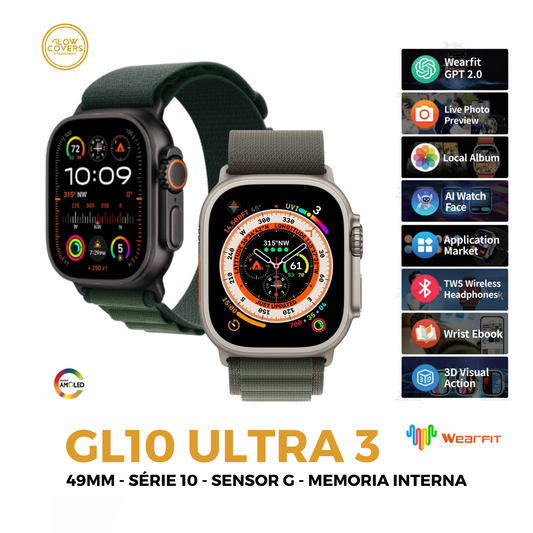 Smartwatch GL10 ULTRA 3 - AMOLED - Oferta Bracelet