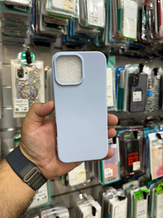 Capa Silicone Premium - Azul bebé