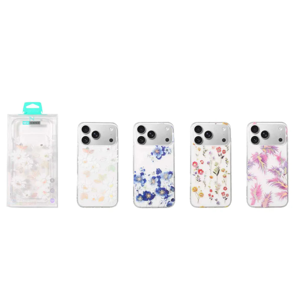 Capa Clean com estampa floral | Apple