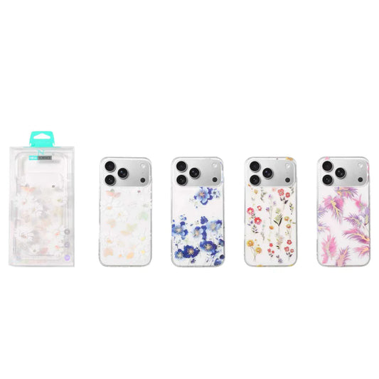 Capa Clean com estampa floral | Apple